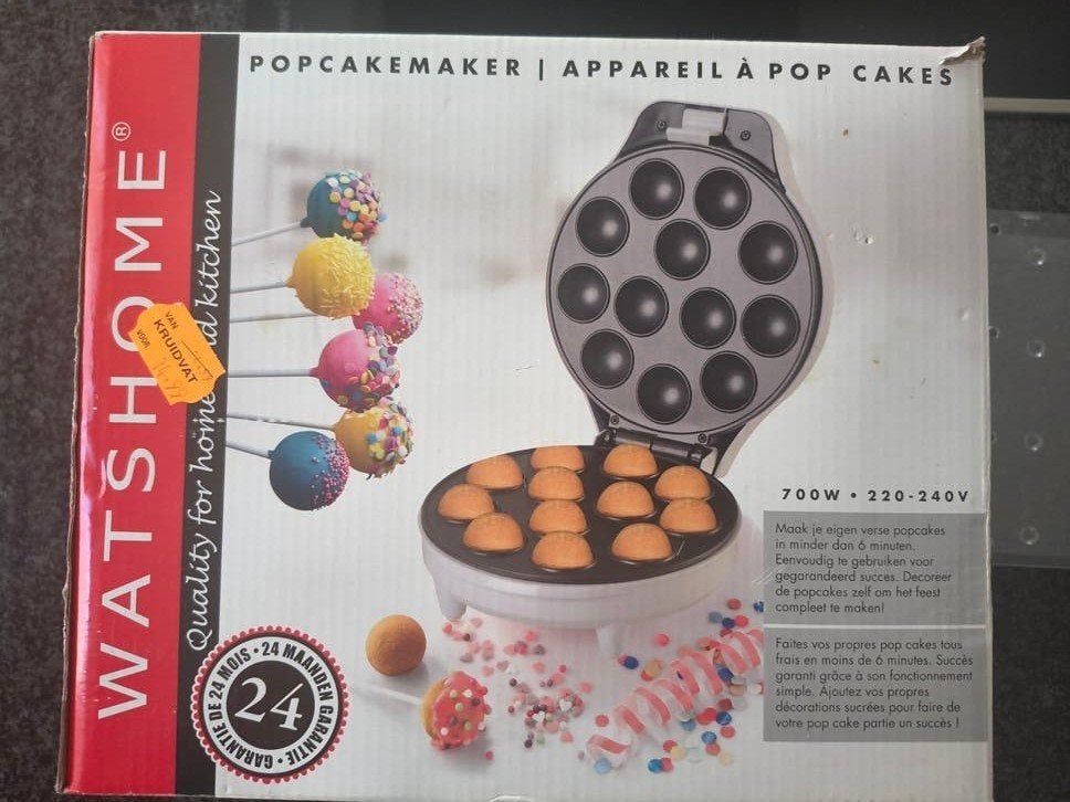 WatsHome Popcakemaker - Gebruikt in doos, Ophalen of Verzenden