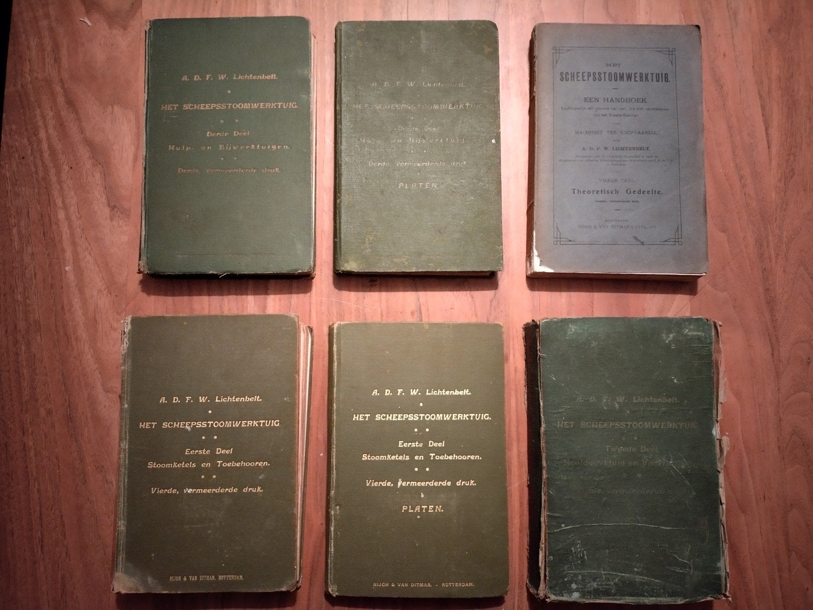 Het Scheepsstoomwerktuig - Compleet Handboek (6 delen), Boeken, Gelezen, Ophalen of Verzenden, A.D.F.W. Lichtenbelt, Werktuigbouwkunde