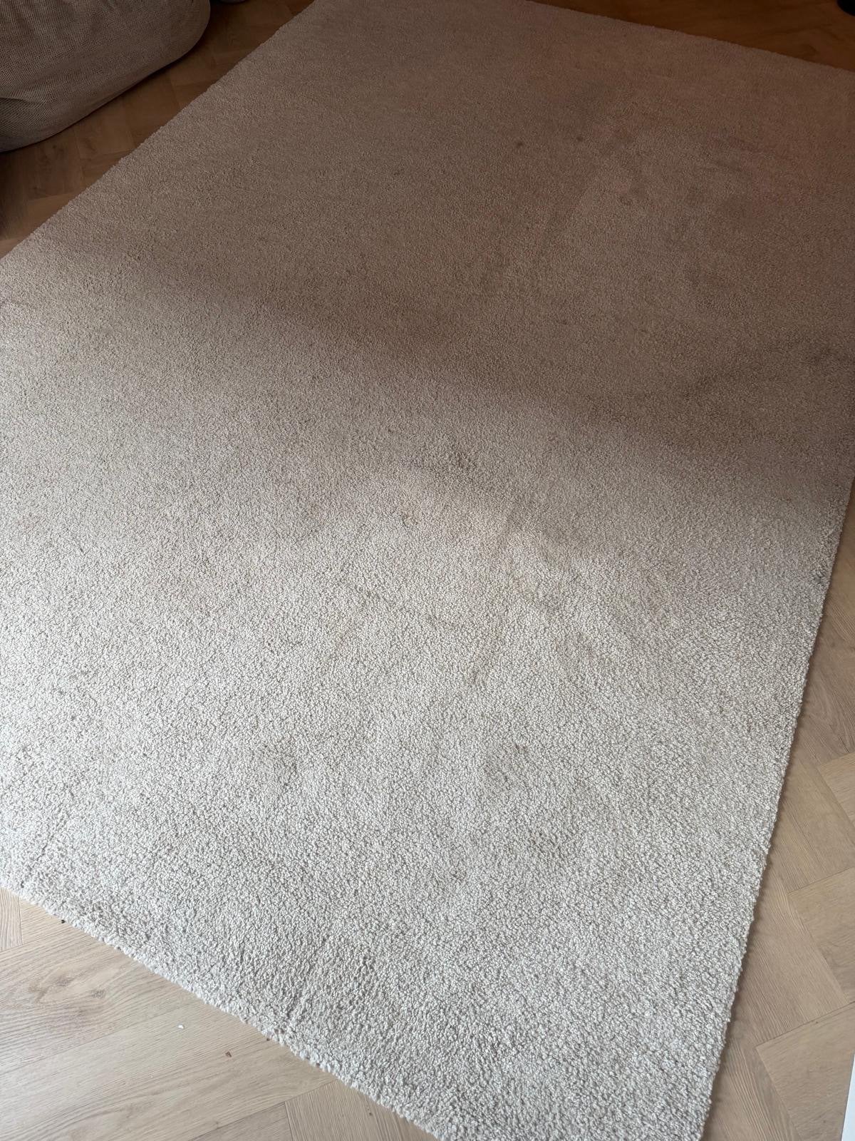 IKEA STOENSE Vloerkleed - Beige, 200x300 cm, Ophalen, Beige, Zo goed als nieuw, 200 cm of meer