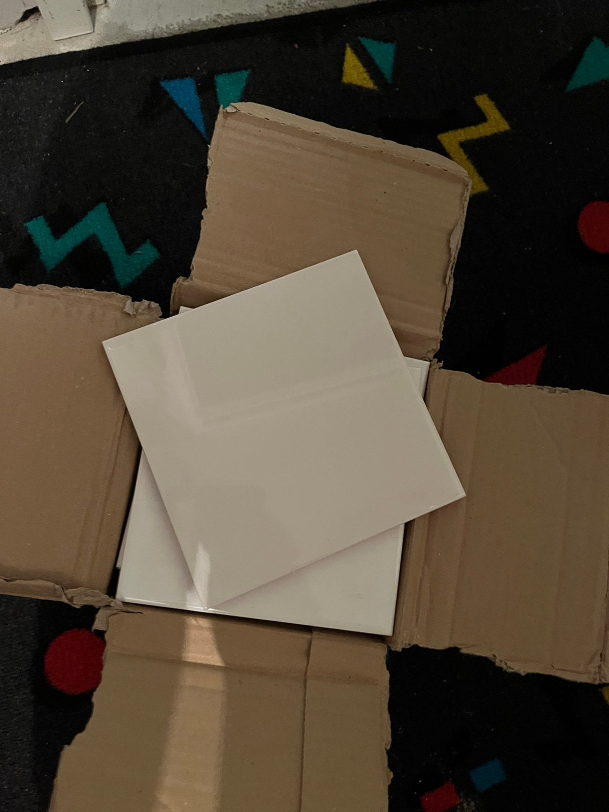 Witte wandtegels 15 x 15 cm gratis, Doe-het-zelf en Verbouw, Ophalen, Minder dan 5 m², Wandtegels, Keramiek