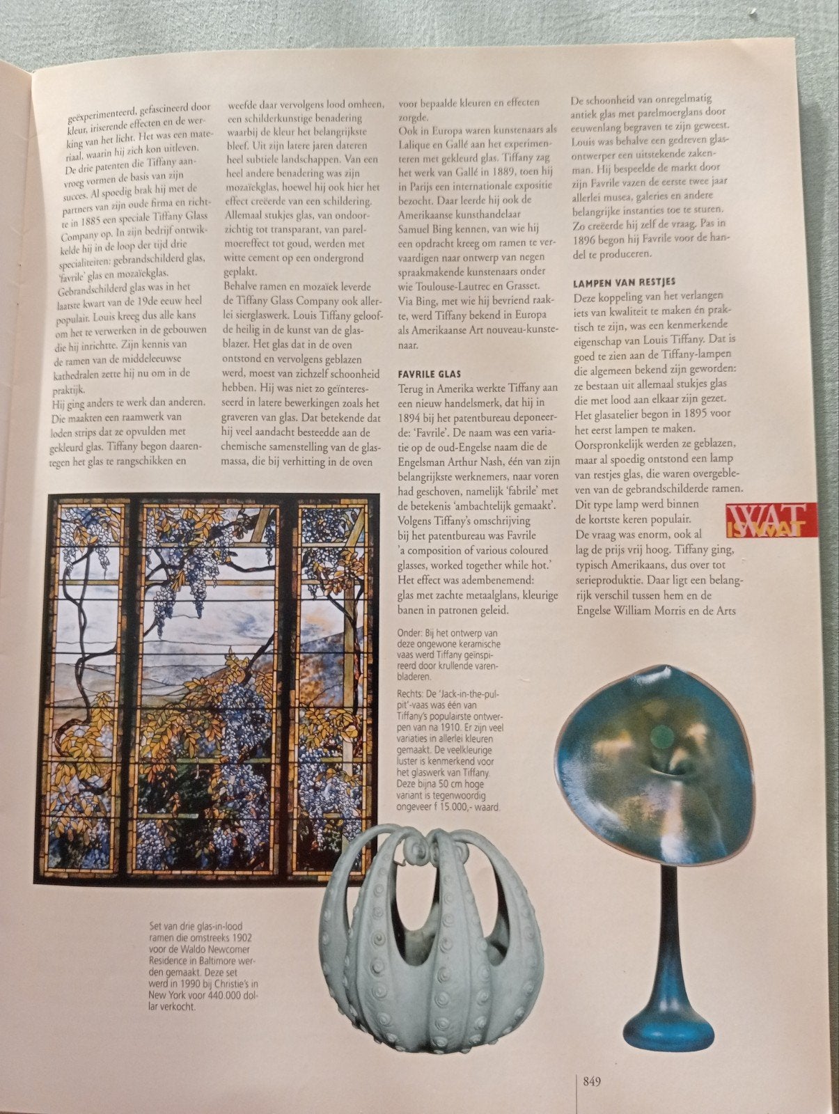 Tijdschrift Kunst & Kitsch - Thonet en Tiffany, Ophalen of Verzenden
