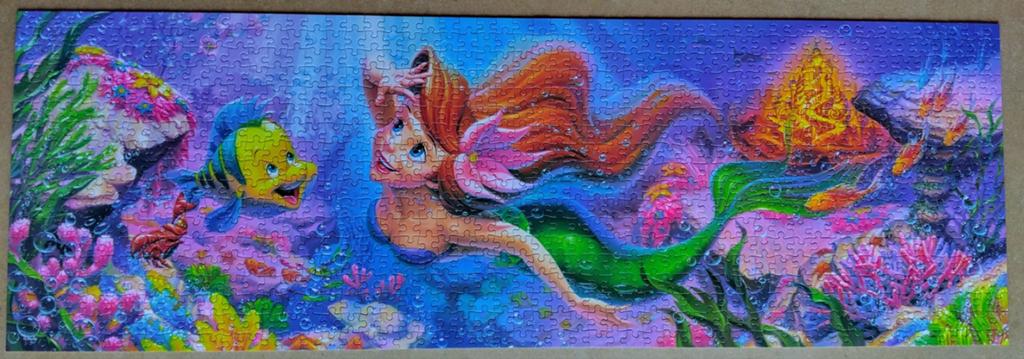 Disney puzzel Tenyo panorama, Ophalen of Verzenden, 500 t/m 1500 stukjes, Zo goed als nieuw, Legpuzzel