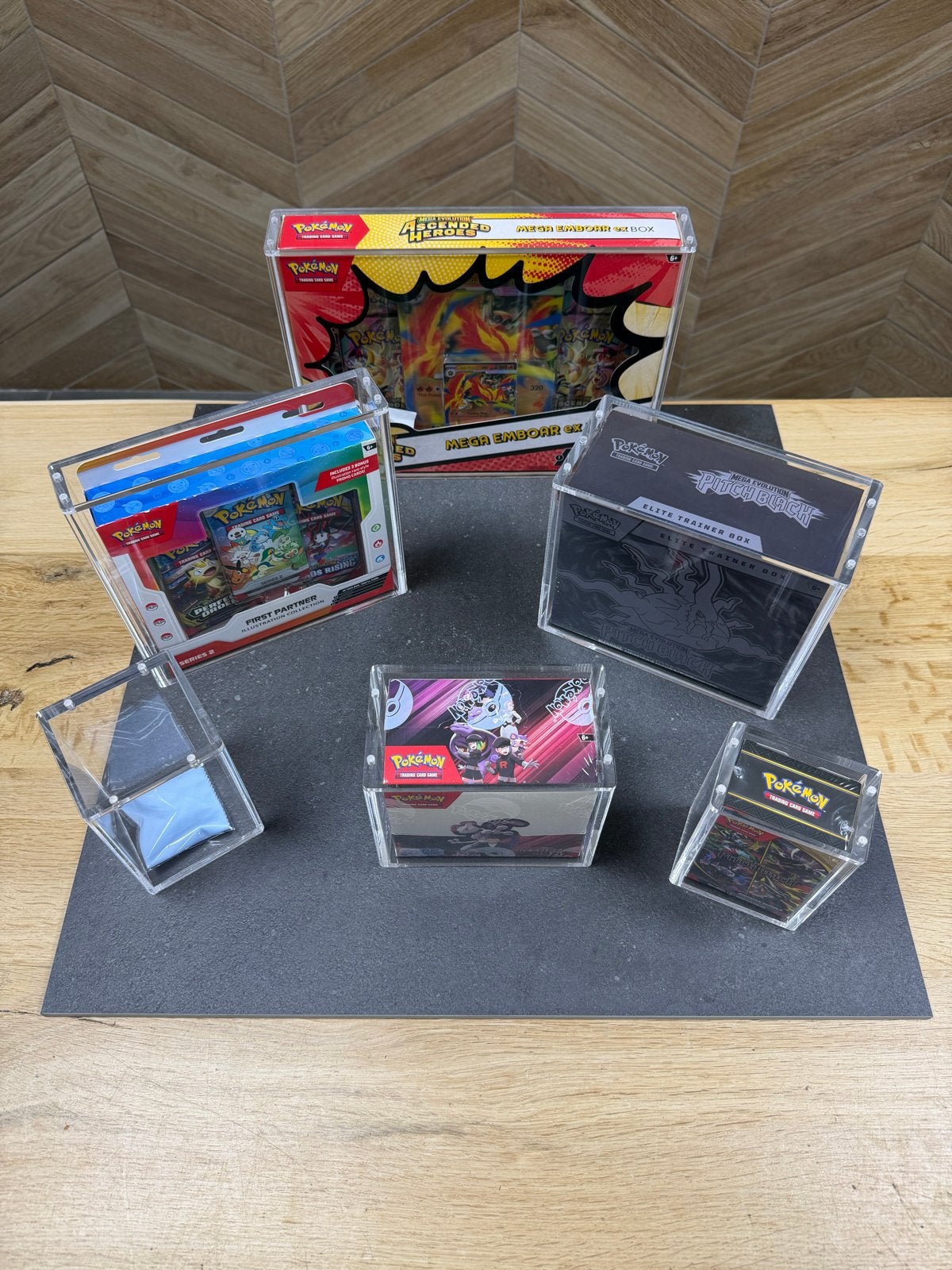 Acryl case voor Pokémon boxen - Diverse maten etb/booster/ex, Ophalen of Verzenden, Nieuw