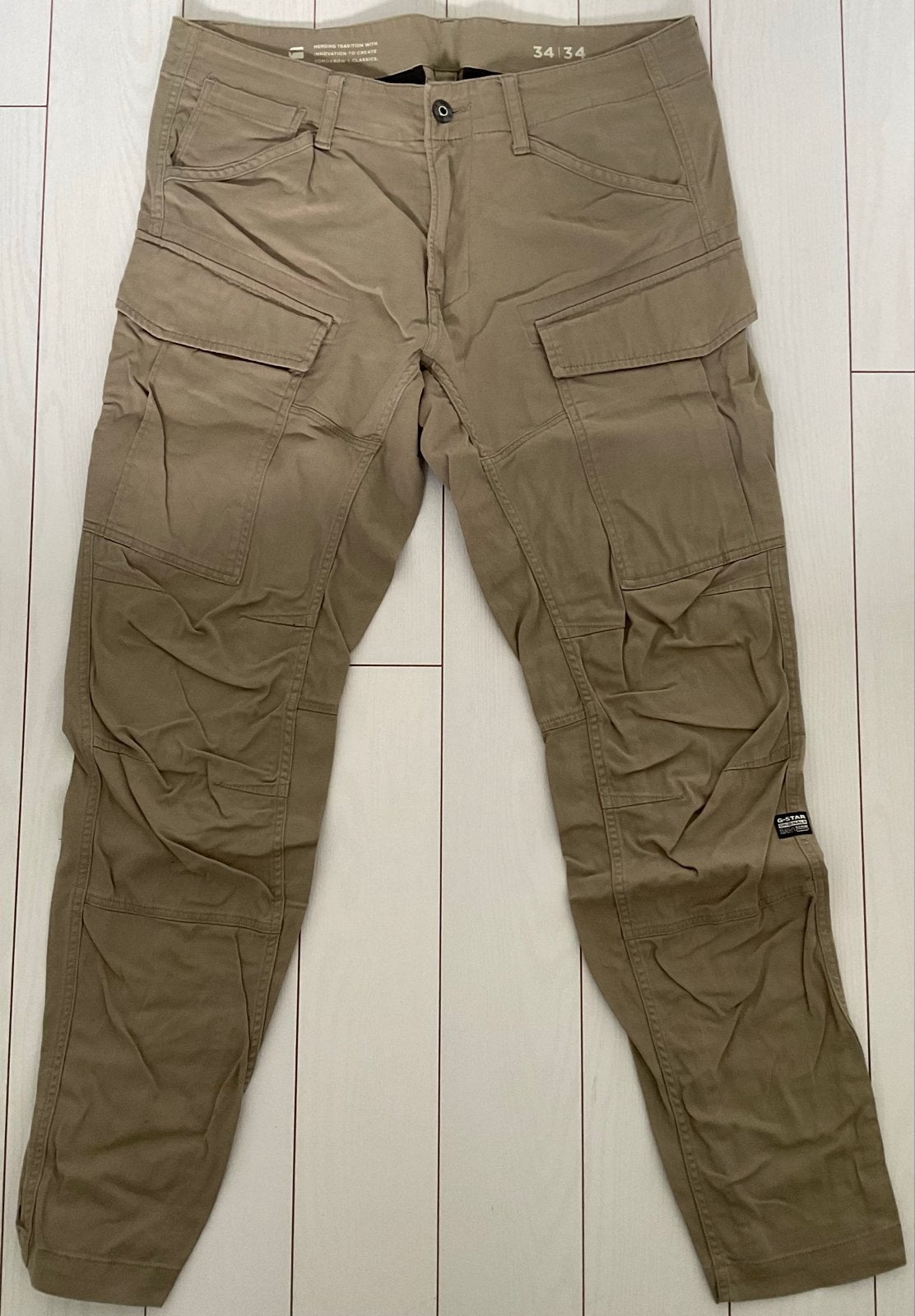 G-Star Cargo Broek W34 L34, Kleding | Heren, Ophalen of Verzenden, Zo goed als nieuw, Overige maten, Beige