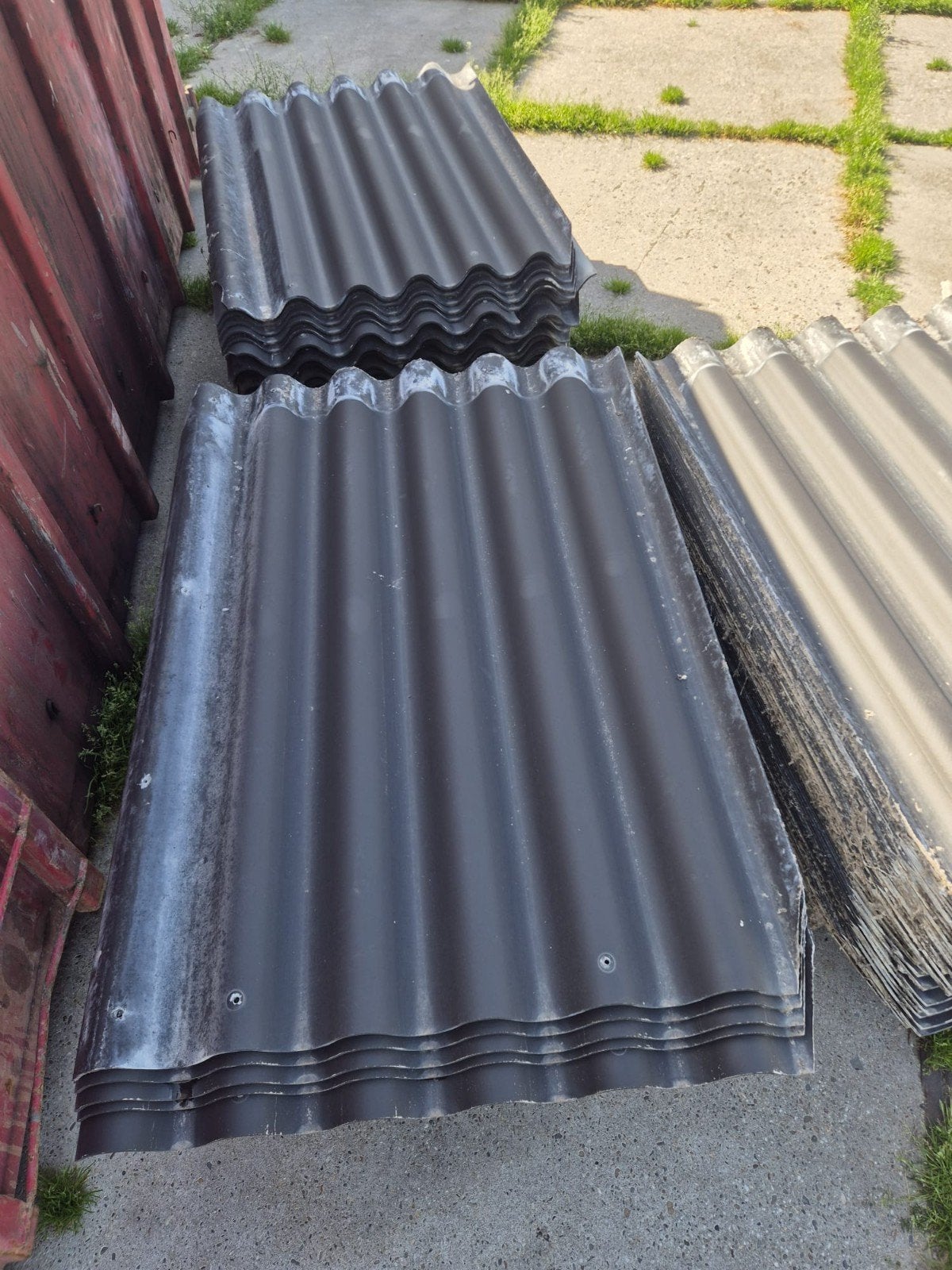 Golfplaten asbest vrij Goede staat, Ophalen, Zwart, 15 m² of meer, Golfplaat