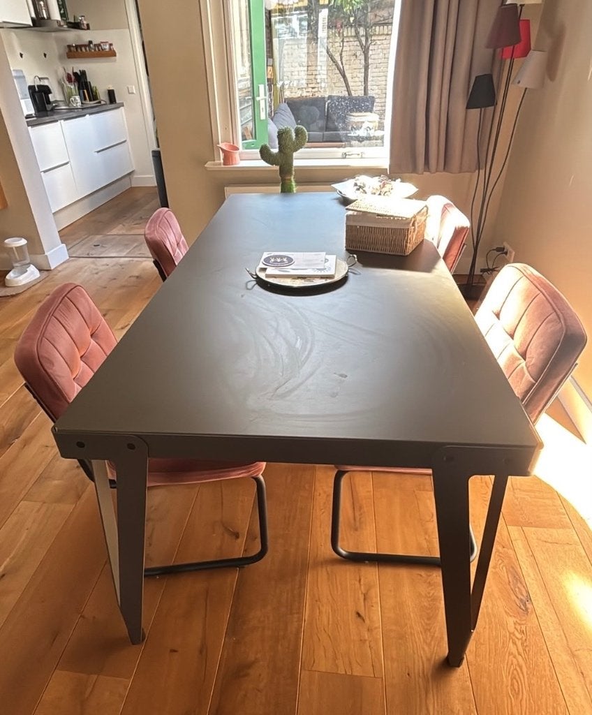 Eettafel, Huis en Inrichting, Tafels | Eettafels, Ophalen, 100 tot 150 cm, 200 cm of meer, Zo goed als nieuw
