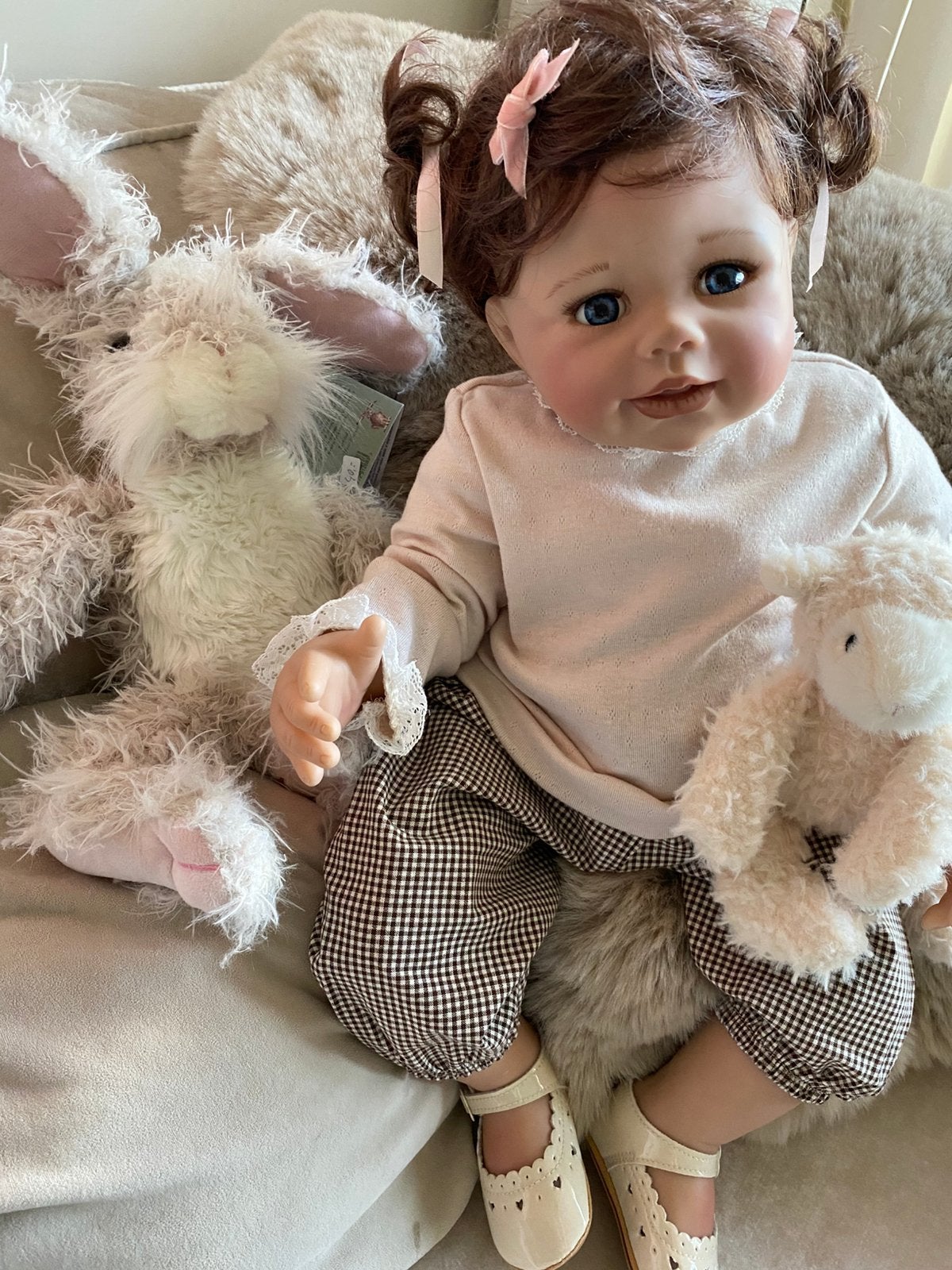 Reborn peuter Monika Levenig limited  🎀, Verzenden, Zo goed als nieuw, Pop
