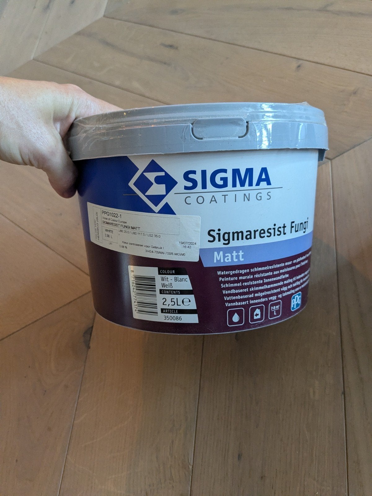 Sigma Sigmaresist Fungi Matt Badkamer Verf - 2.5L 9001Wit, Ophalen of Verzenden