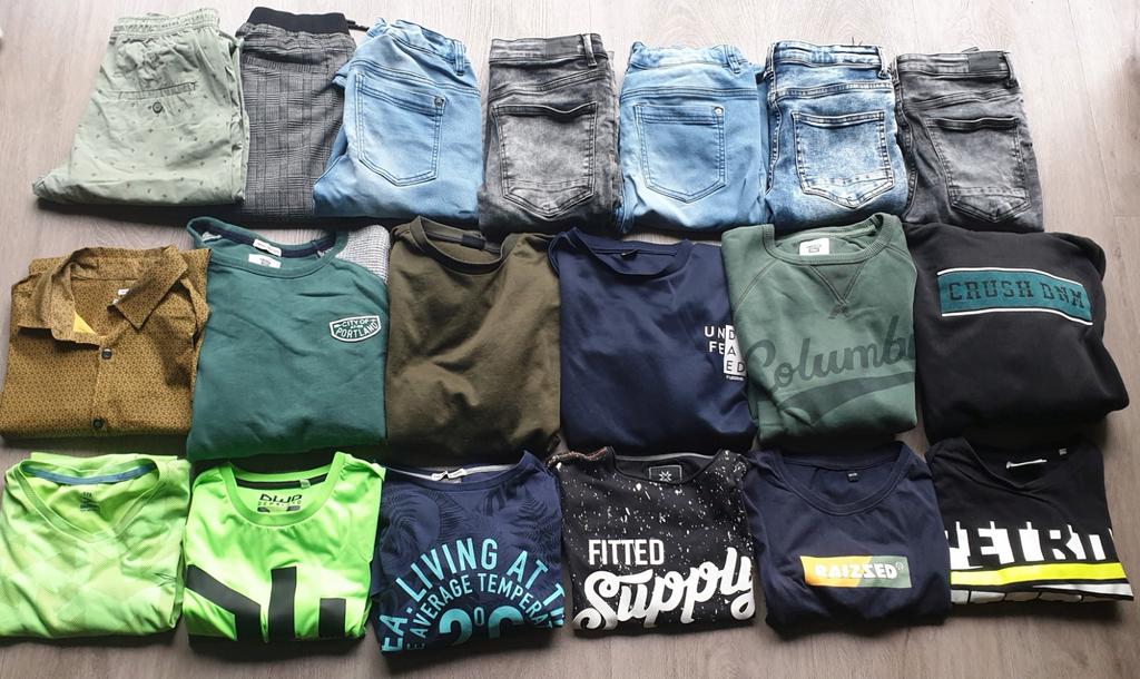 Kledingpakket jongen maat 170 en 176, Ophalen, Zo goed als nieuw, Jongen, Broek