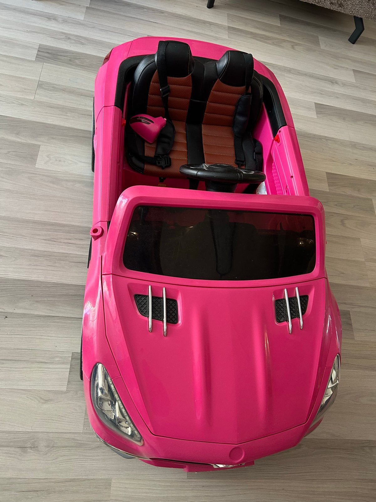 Roze Mercedes-Benz SL65 AMG elektrische kinderauto, Ophalen, Zo goed als nieuw, Afstandsbediening