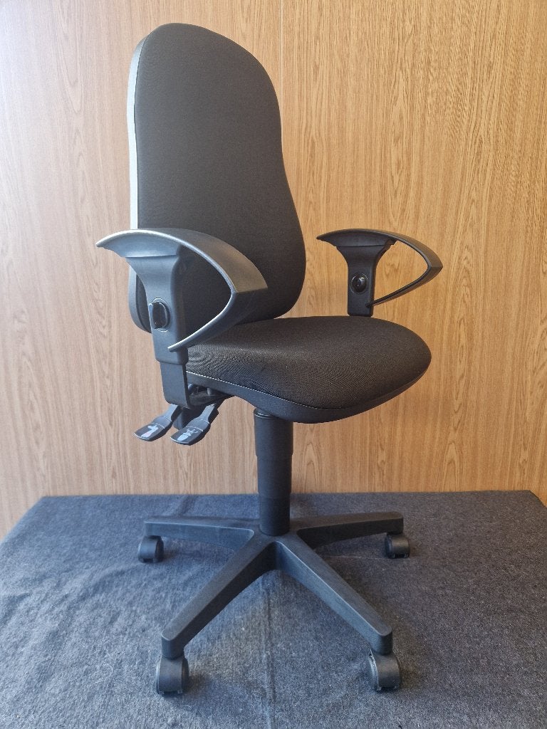 Bureaustoel TOPSTAR Zwart gestoffeerd (nieuw), Ophalen, Nieuw, Zwart, Bureaustoel