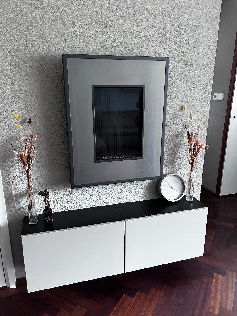 Gashaard rvs, Ophalen, Zo goed als nieuw, Hangende haard, Gashaard