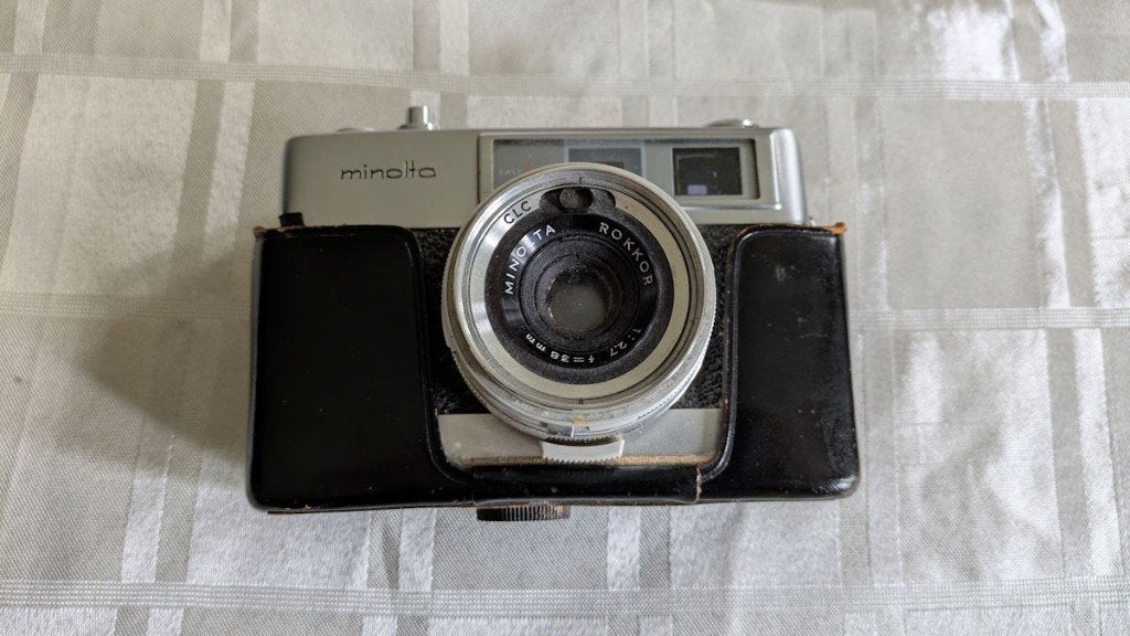 Minolta AL-F analoog fototoestel, Ophalen of Verzenden, Gebruikt, Spiegelreflex, Canon