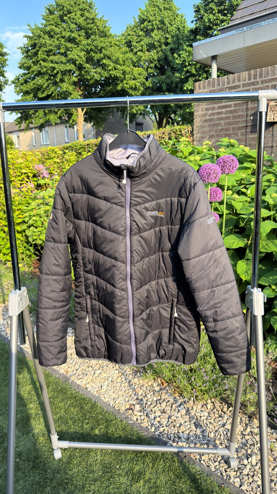 Regatta Great Outdoors Adventure Tech Jas Zwart Maat L, Ophalen of Verzenden, Zo goed als nieuw, Maat 42/44 (L), Zwart