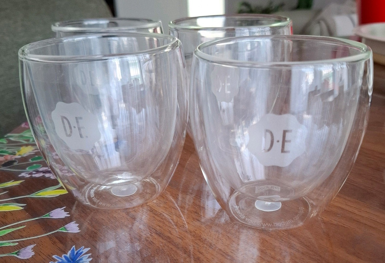 Douwe egberts  dubbelwandige glazen, Overige typen, Ophalen of Verzenden, Zo goed als nieuw, Glas