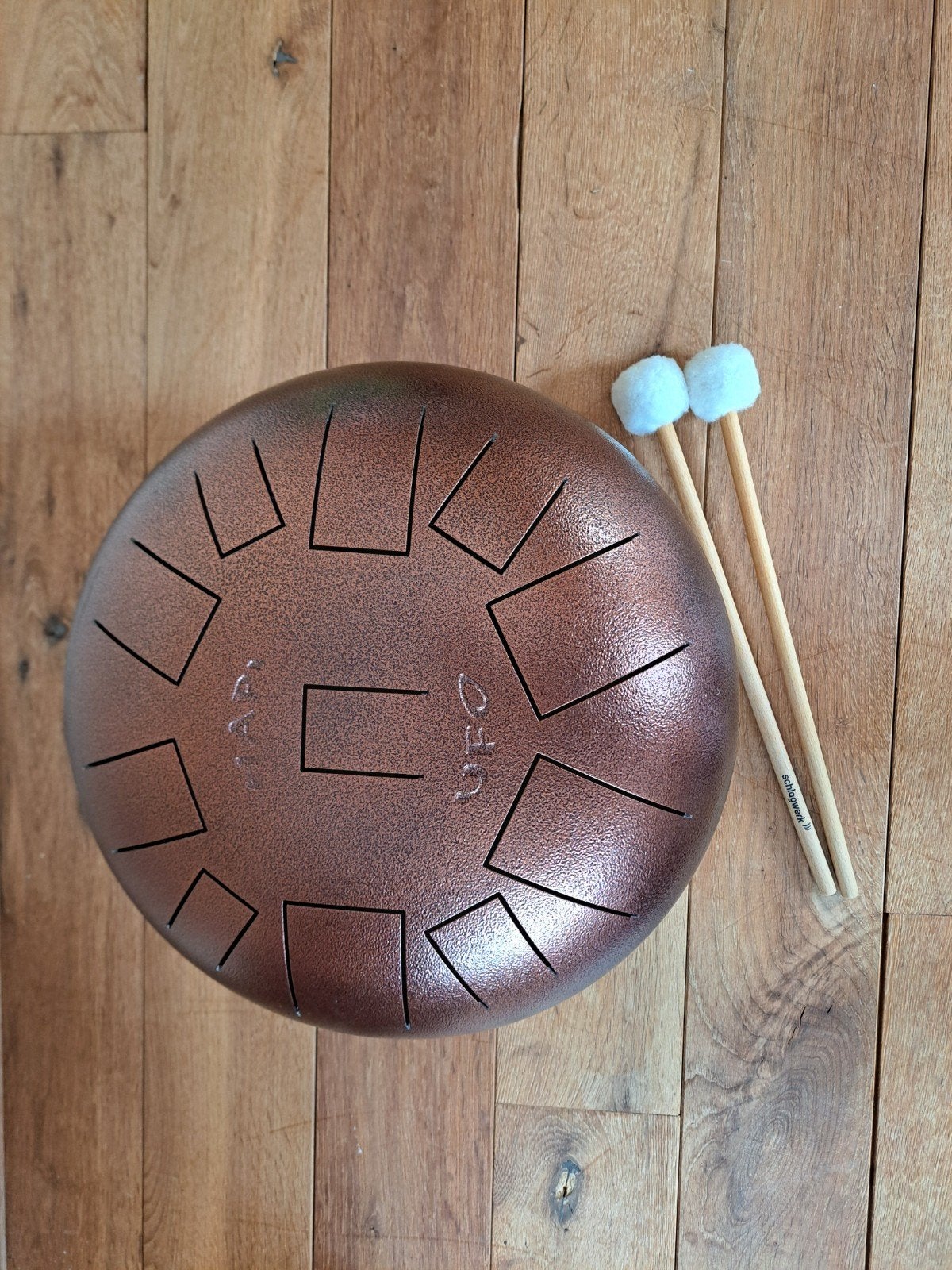 HAPI UFO Steel Tongue Drum met tas en stokken, Muziek en Instrumenten, Ophalen of Verzenden, Zo goed als nieuw, Overige merken