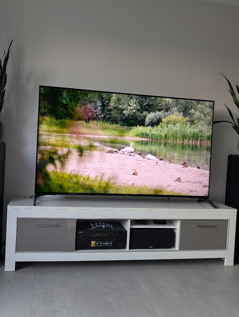 Dressoir met bijpassende spiegel, TV-kast en Vitrinekast, Ophalen, Gebruikt