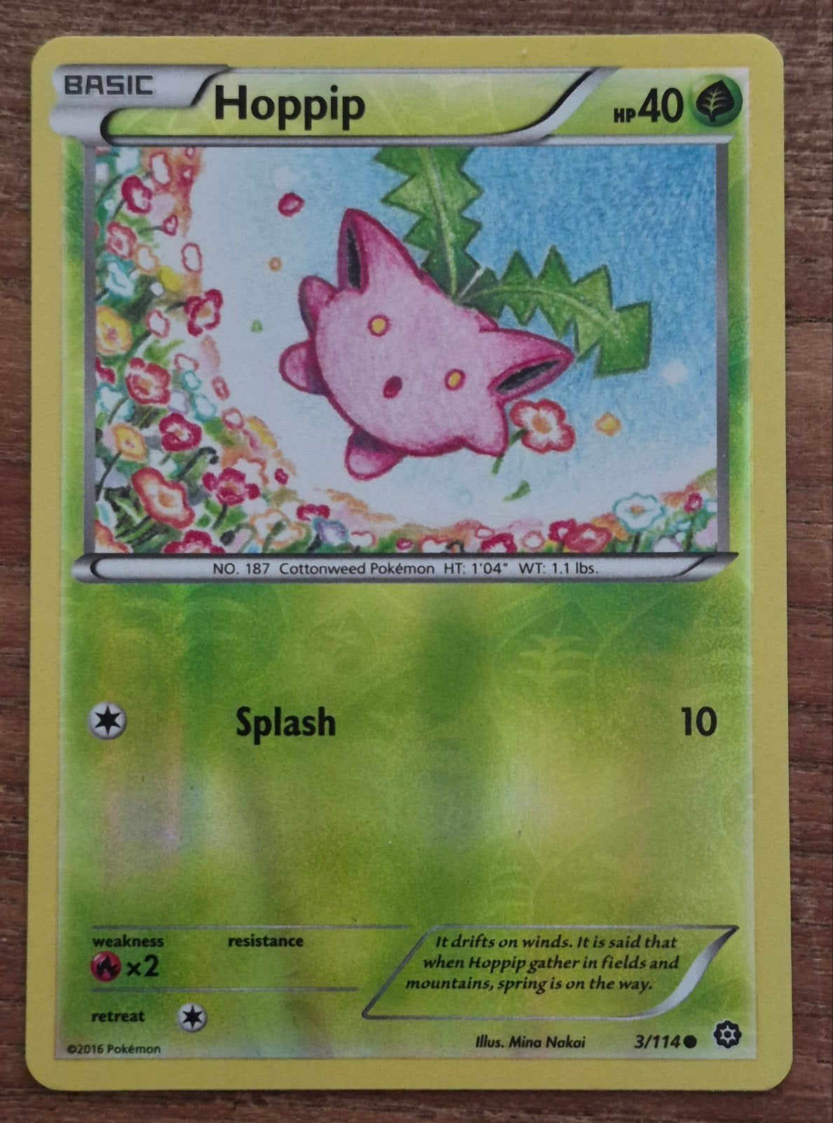 Hoppip 3/114 – XY Steam Siege (2016), Verzenden, Gebruikt, Losse kaart