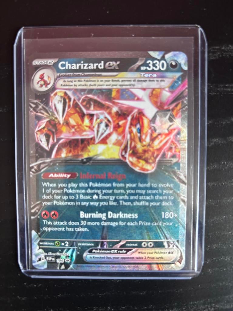 Charizard ex Tera Pokémon kaart (Obsidian Flames), Ophalen of Verzenden, Zo goed als nieuw, Losse kaart, Foil