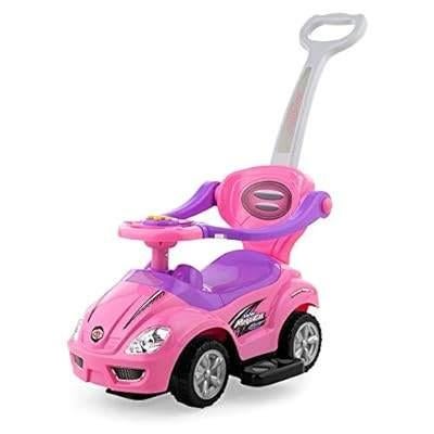 NIEUW in doos - Mega Car 3-in-1 loopauto duwauto roze, Ophalen of Verzenden, Nieuw, Loopfiets