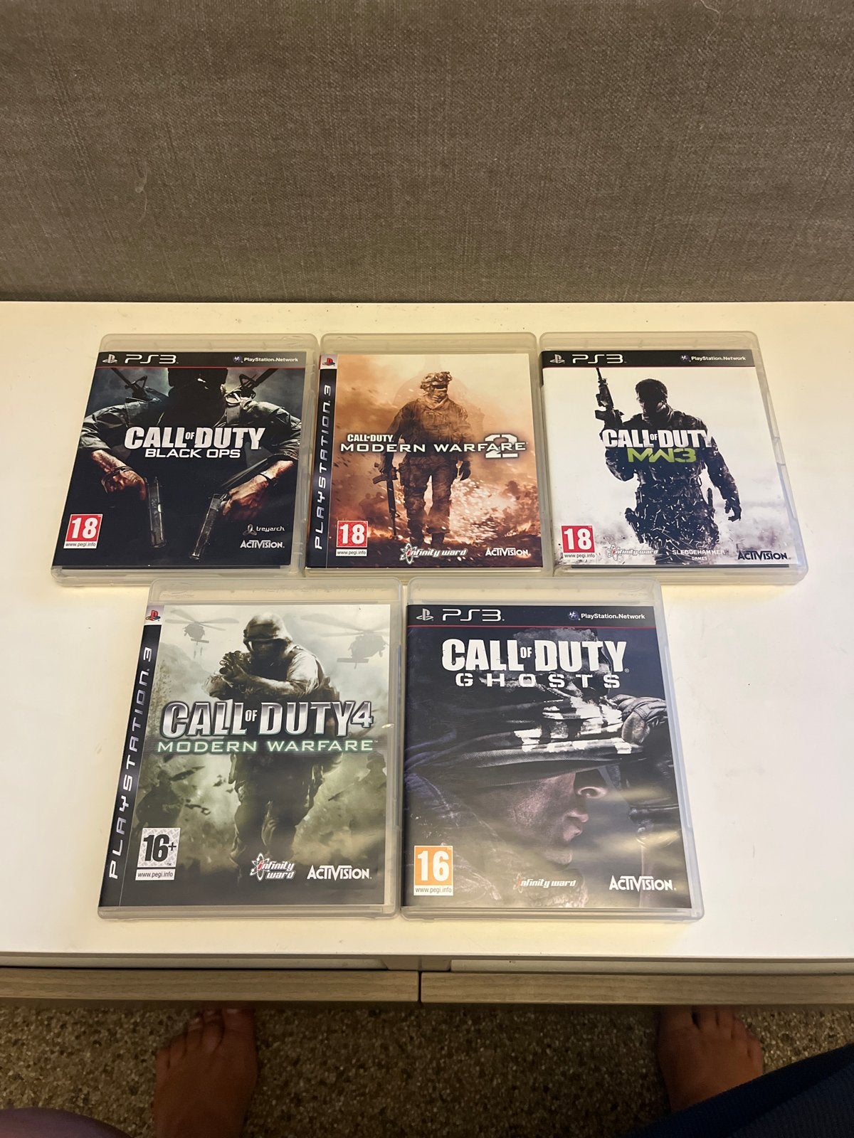 Call of Duty PS3 Games - Black Ops, MW2, MW3, MW4, Ghosts, Spelcomputers en Games, Games | Sony PlayStation 3, Gebruikt, Vanaf 18 jaar
