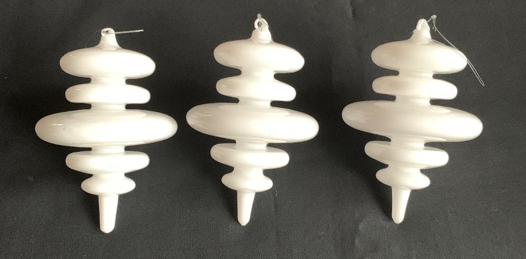 Glazen design kersthangers 3 stuks, Ophalen of Verzenden, Zo goed als nieuw