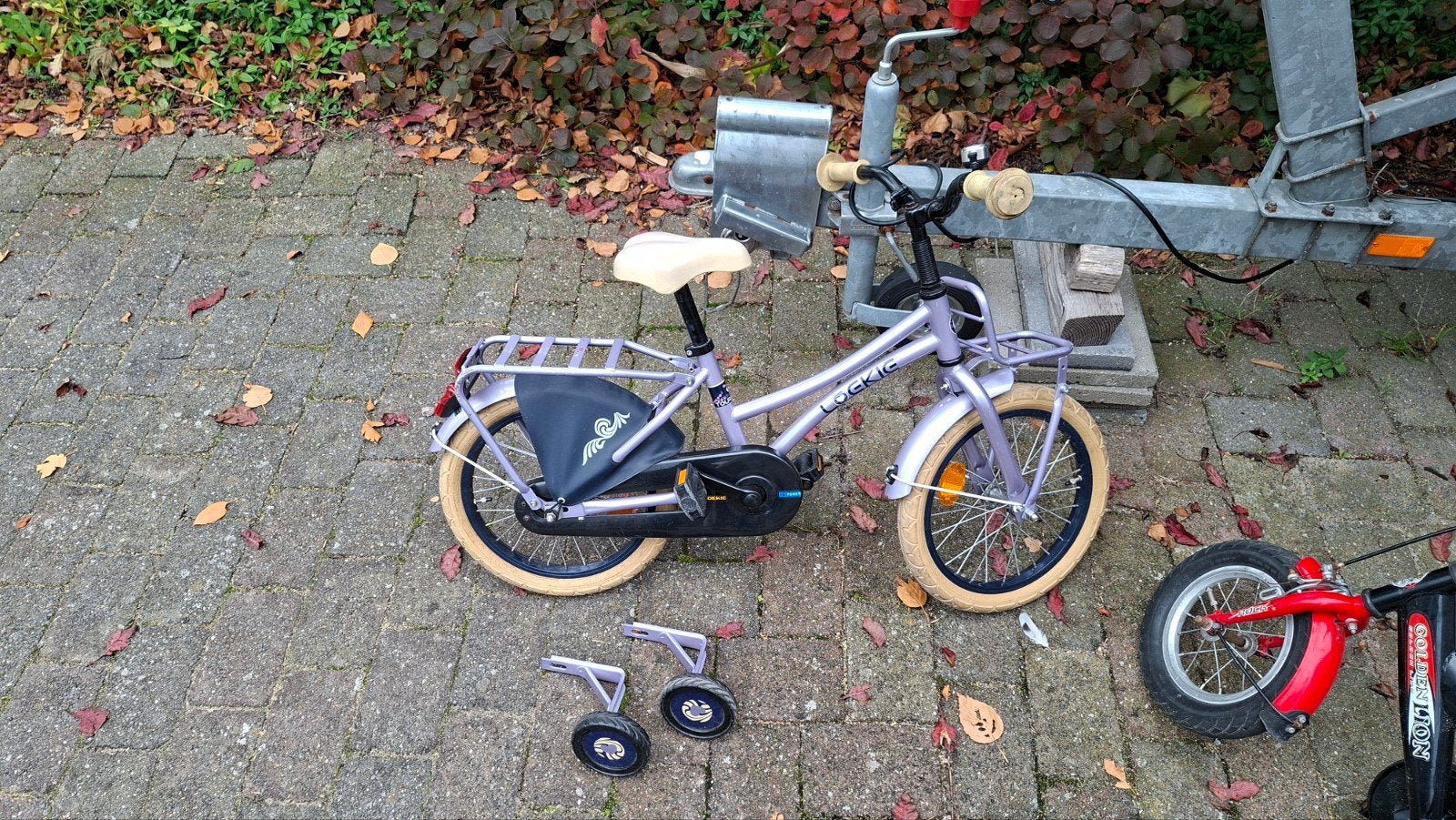 16" loekie meisjesfiets, Fietsen en Brommers, Ophalen, Terugtraprem, Gebruikt, Loekie Prinses