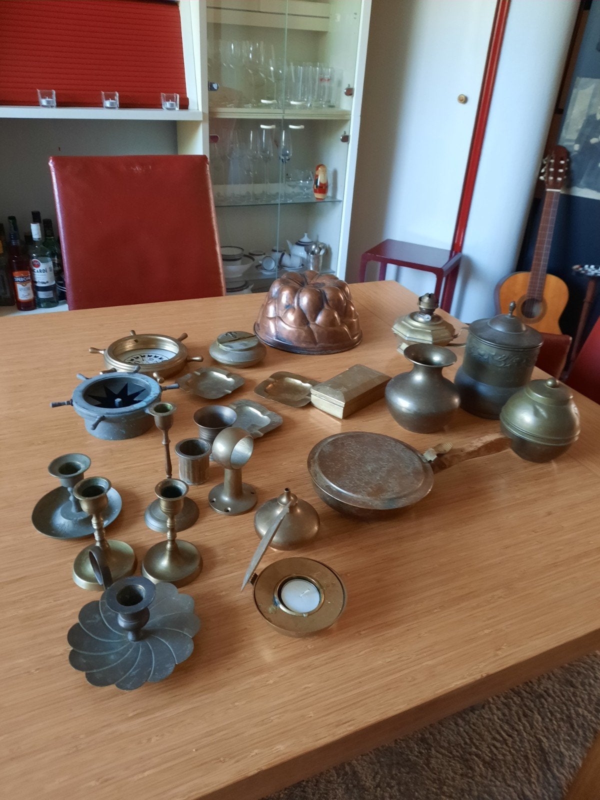 Veel verschillende voorwerpen koper/brons, Antiek en Kunst, Antiek | Koper en Brons, Ophalen, Koper