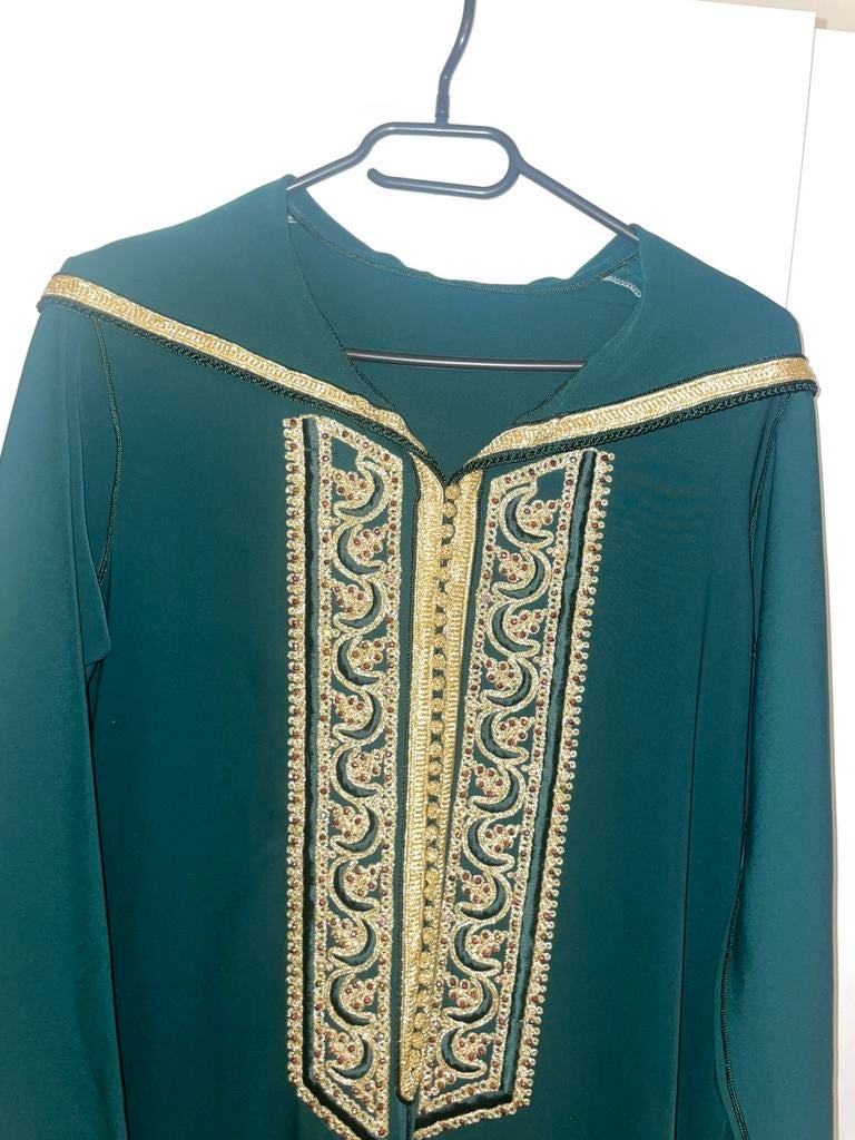Mooie Marokkaanse djellaba te koop, Kleding | Dames, Gelegenheidskleding, Ophalen of Verzenden, Zo goed als nieuw, Groen, Overige typen