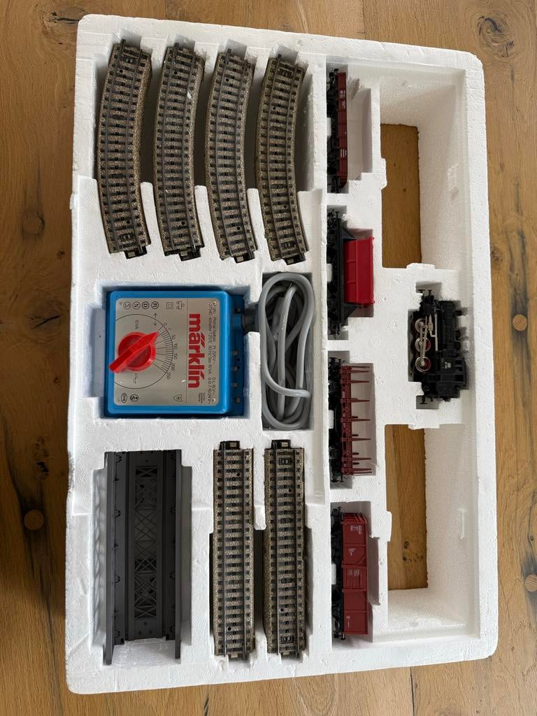 Märklin 2905 H0 M-rails startset met brug, zeer goede staat, Hobby en Vrije tijd, Modeltreinen | H0, Wisselstroom, Treinset, Ophalen of Verzenden