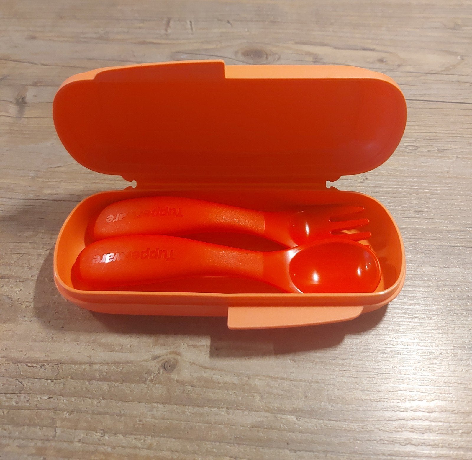 Tupperware doosje sneeuwwitje & peuterbestekje, Huis en Inrichting, Ophalen of Verzenden, Zo goed als nieuw, Overige typen, BPA-vrij