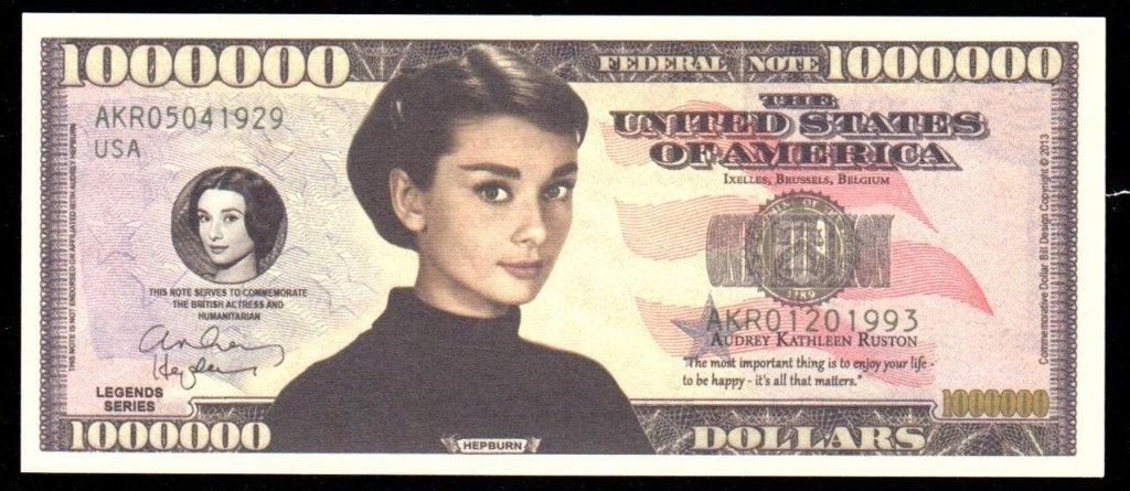 Curiosa Biljet USA - AUDREY KATHLEEN RUSTON - HEPBURN, Ophalen of Verzenden, Noord-Amerika, Los biljet