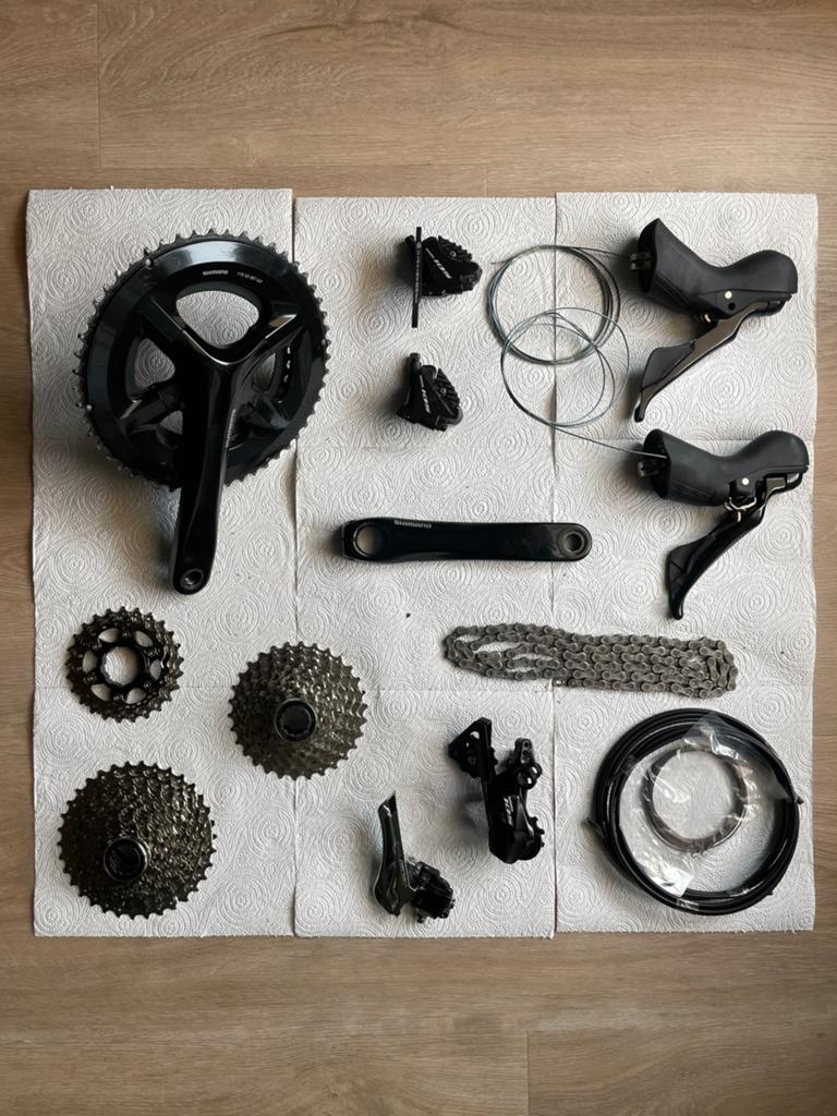 Shimano 105 groepset - 11speed, Ophalen of Verzenden, Zo goed als nieuw, Racefiets