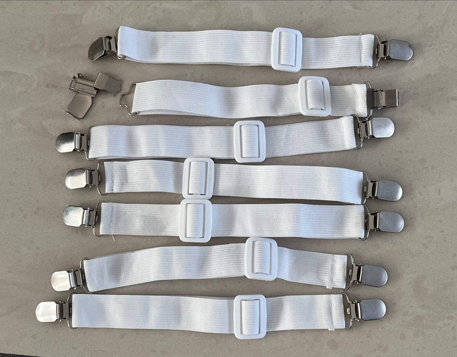 Verstelbare Bedlakenhouders met Clips (7 stuks) nieuw, Ophalen of Verzenden, Nieuw
