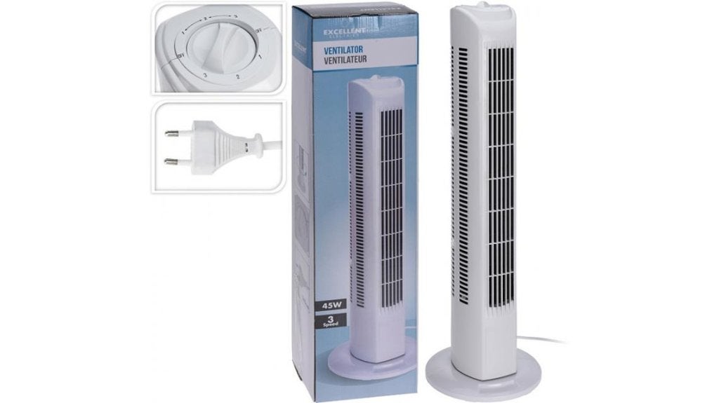 Partij Torenventilator 45W , 80 cm, 3 snelheden NIEUWE!, Ophalen, Tafel- of Grondventilator, Nieuw, 3 snelheden of meer