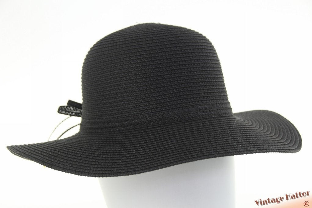 Dames zomerhoed Mlle Citron zwart papiermix 54-57 nieuw, Hoed, Mademoiselle Citron, Nieuw, One size fits all