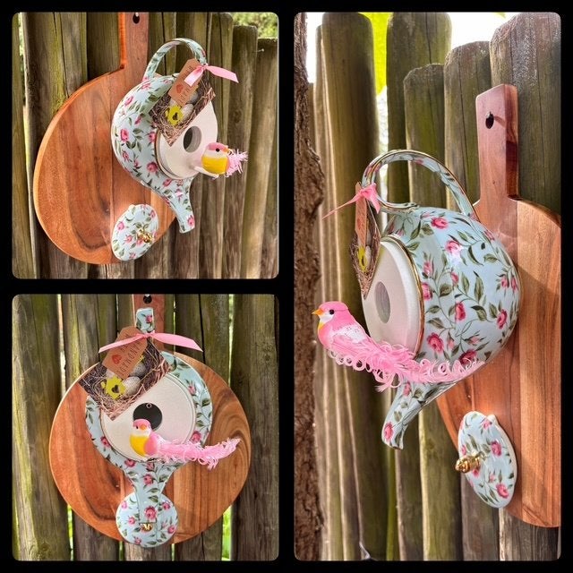 Cadeautip! Broodplank Theepot Vogelhuisje, Ophalen of Verzenden, Nieuw