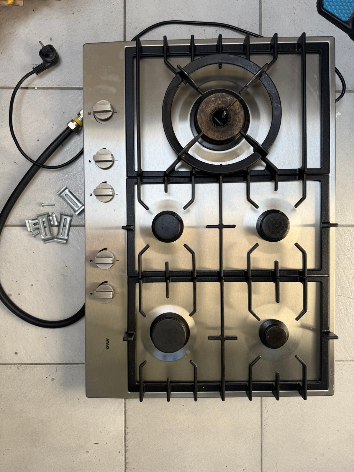 Gas kookplaat | ATAG HG7511EBA, Ophalen, 4 kookzones, Zo goed als nieuw, Inbouw