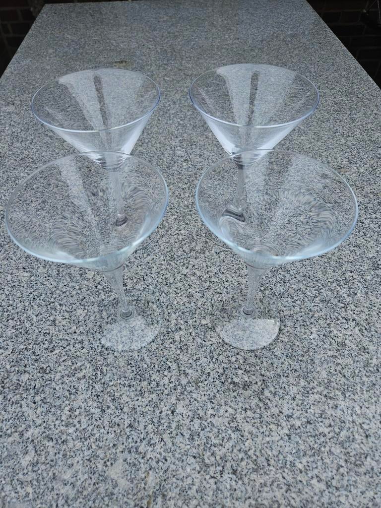 Set van 4 Martini glazen, Antiek en Kunst, Ophalen of Verzenden