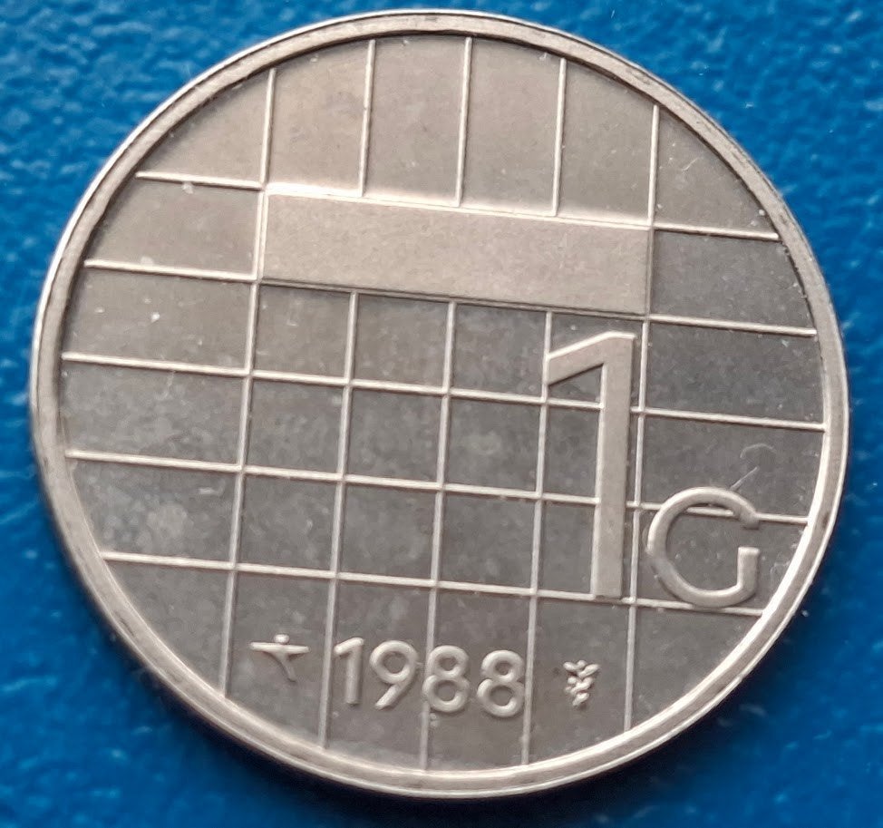 1 gulden 1988 - Beatrix UNC, Ophalen of Verzenden, Koningin Beatrix, 1 gulden, Losse munt
