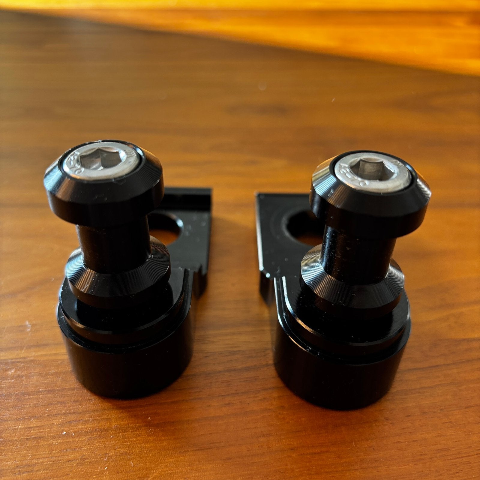 Suzuki DR-Z400 axle blocks met paddock spools zwart, Motoren, Ophalen of Verzenden