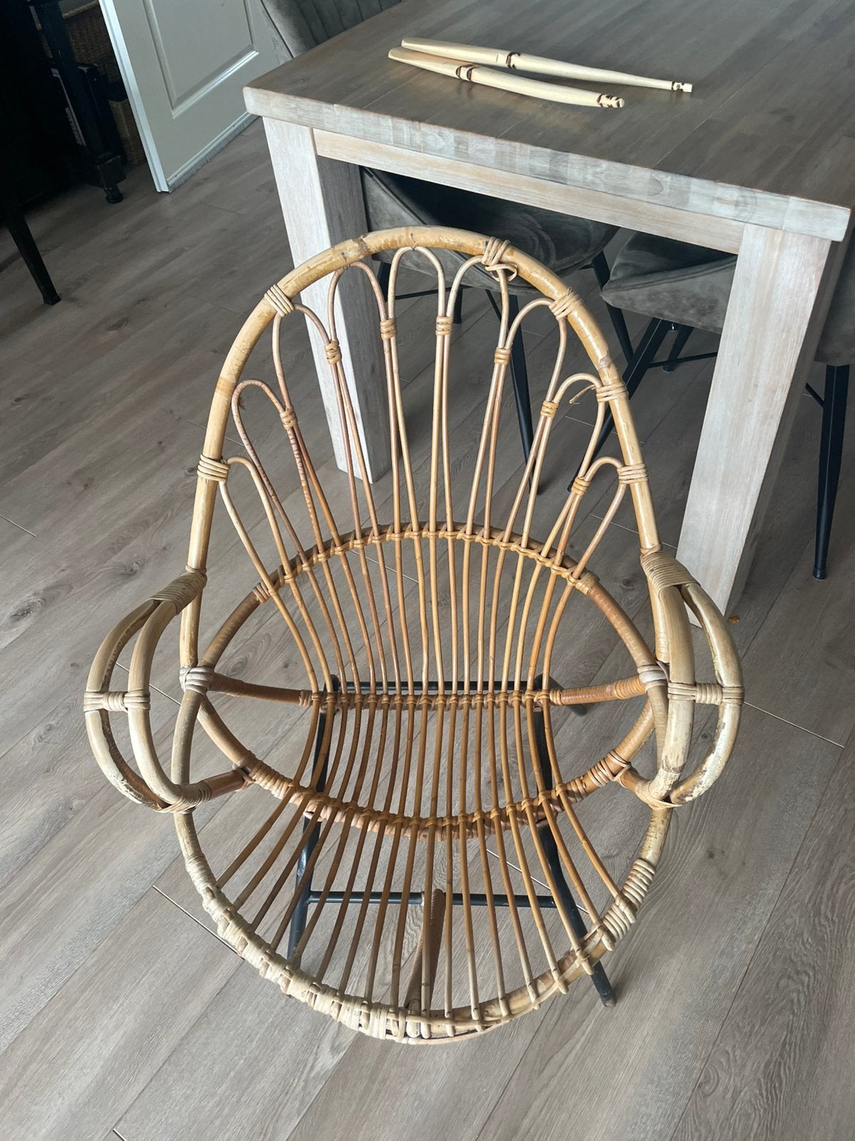 Rohé rotanstoelen, Huis en Inrichting, Banken | Sofa's en Chaises Longues, Ophalen, Gebruikt, Eenpersoons, Vintage