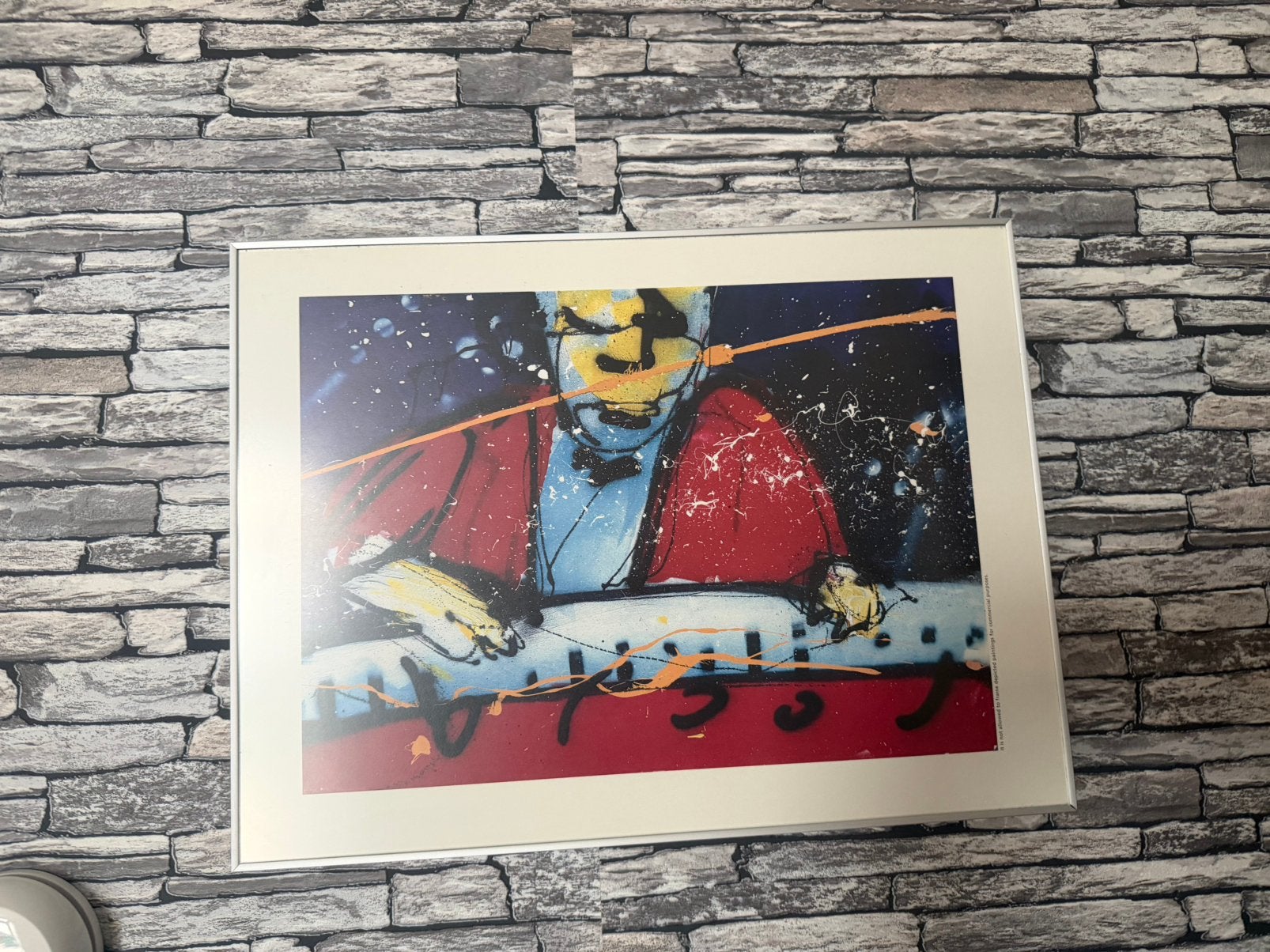 Herman brood achter de piano, Ophalen, Zeefdruk