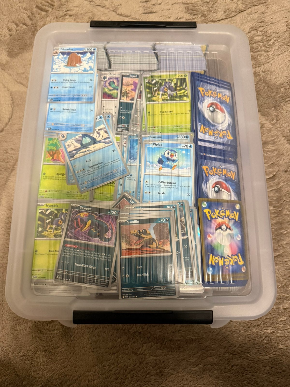 Pokemon bulk met 5 mooie hits, Ophalen, Zo goed als nieuw, Meerdere kaarten