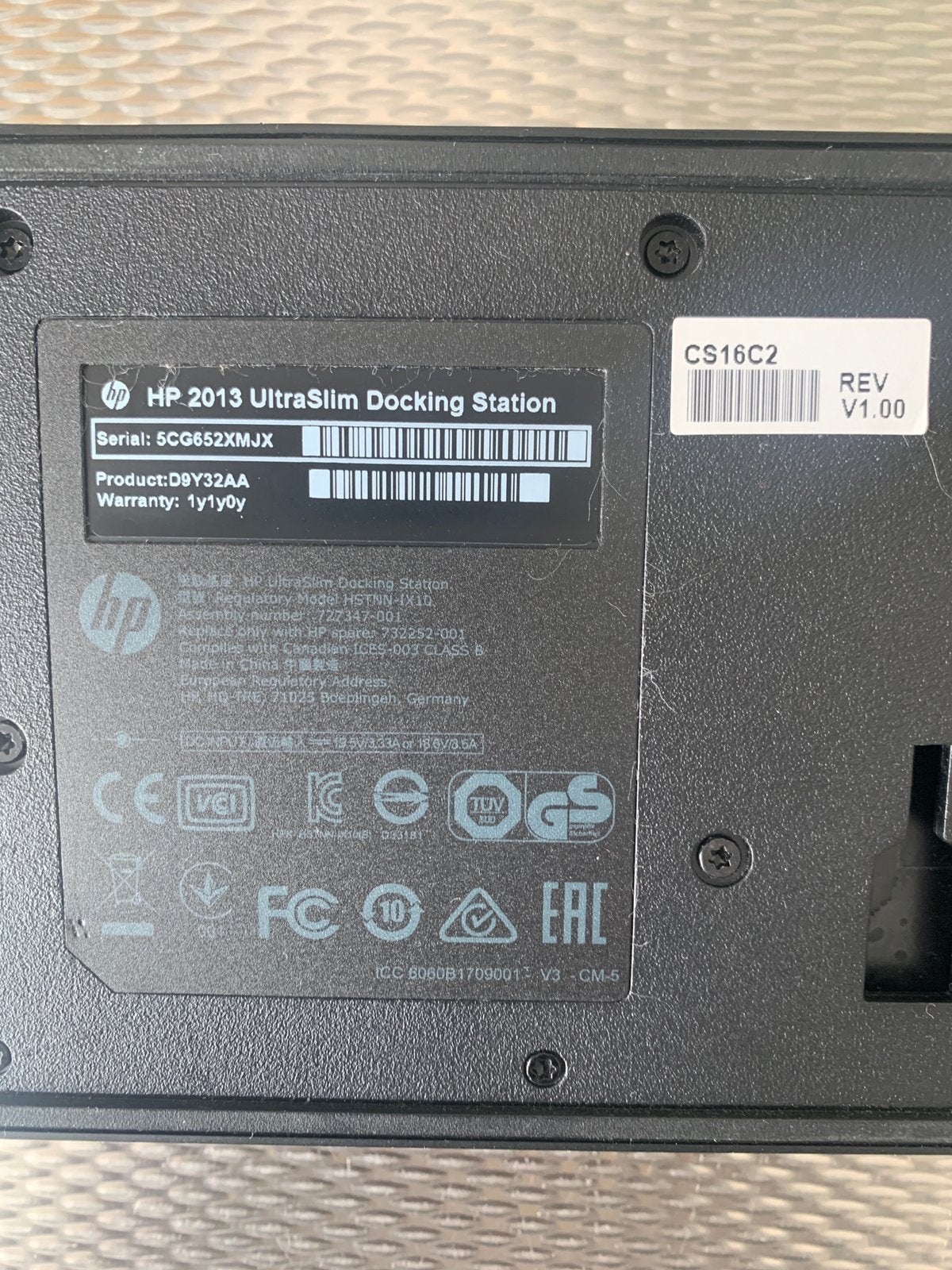 Hp 2013 ultraslim docking station, Ophalen of Verzenden, Zo goed als nieuw