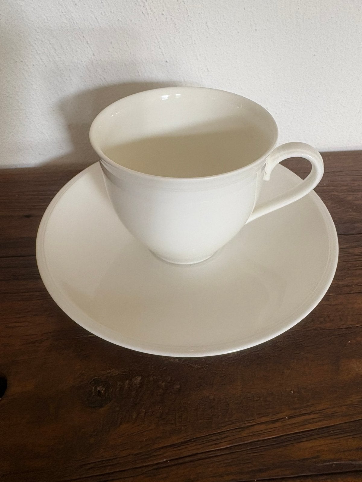 Royal Canterbury theekop en schotel – Fine Bone China (Wit), Ophalen of Verzenden, Zo goed als nieuw, Porselein, Kop en/of schotel