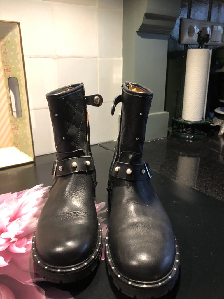 Bikerboots maat 38 merk Develap, Zwart, Lage of Enkellaarzen, Ophalen of Verzenden, Zo goed als nieuw