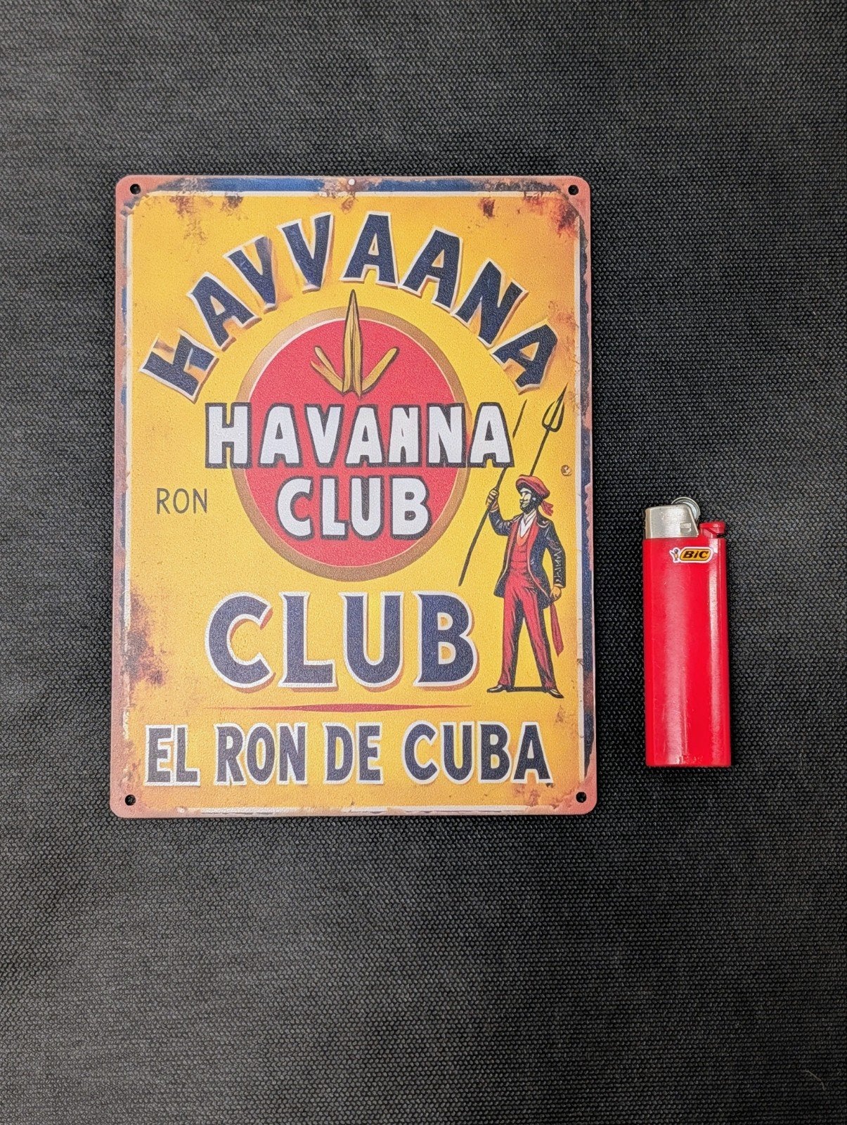 Havana Club Reclamebord - Vintage Stijl Wanddecoratie, Metaal, Nieuw, Ophalen of Verzenden, Reclamebord