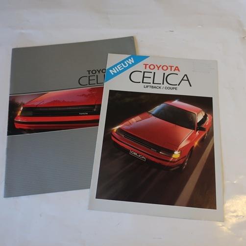 Toyota Celica folders NL tekst SETPRIJS, Ophalen of Verzenden, Zo goed als nieuw, Toyota