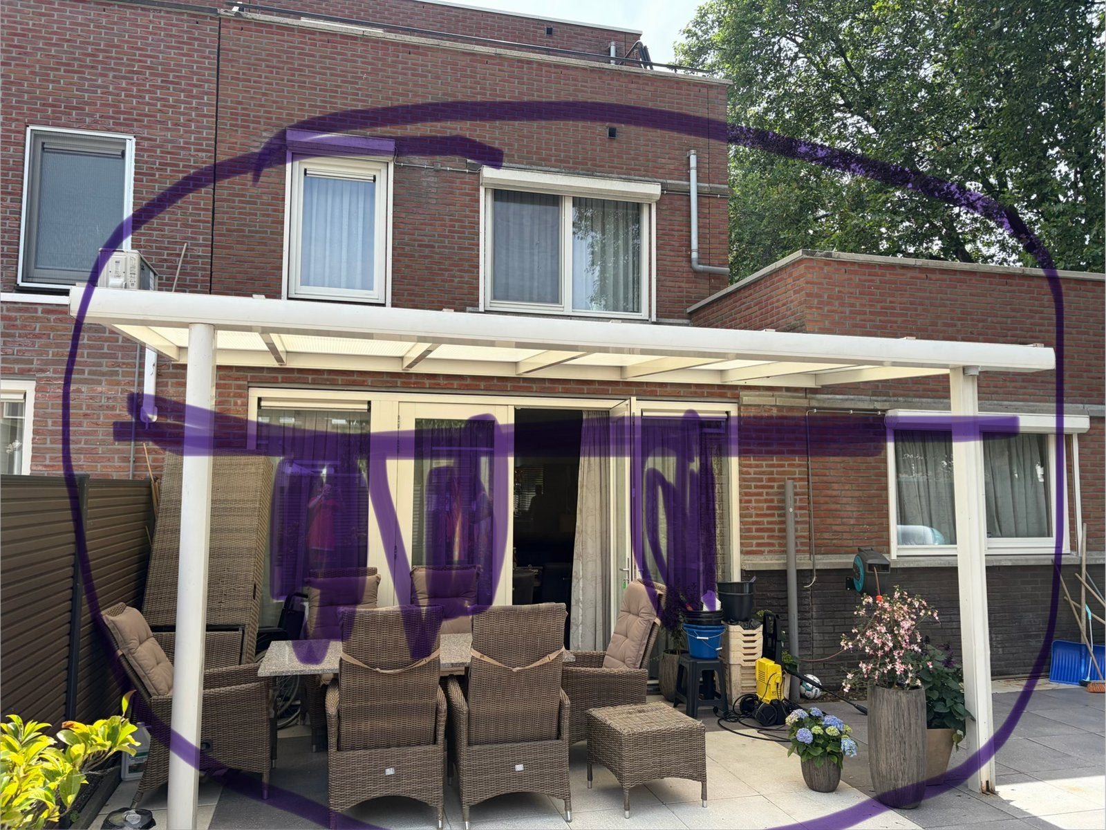 Tuin overkapping **MOET WEG**, Ophalen, Zo goed als nieuw